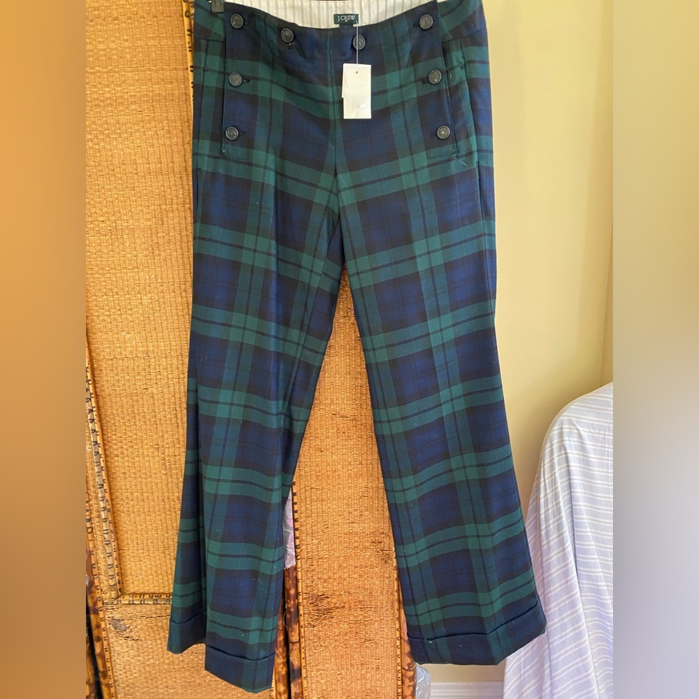 J Crew City Fit WatchPlaid Pants